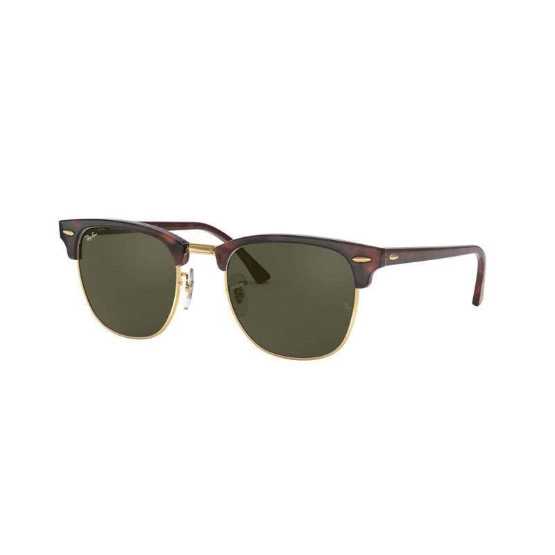 Ray Ban | New | Clubmaster Medium | 3016 W0366 | Tortoise | Gold | Green